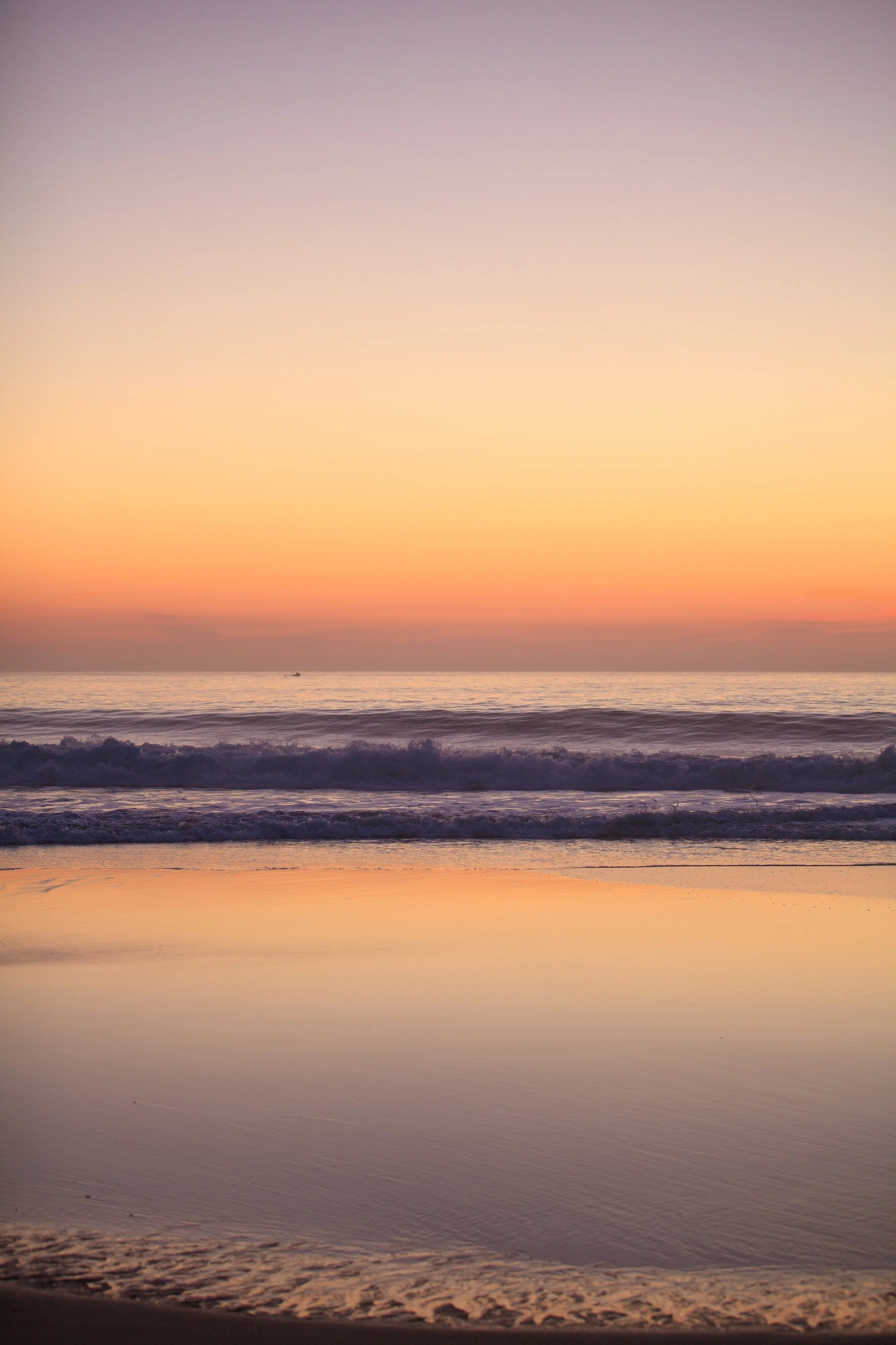 Sand, sea, sky.