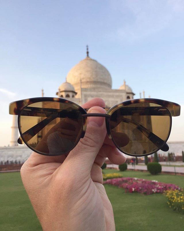 The Taj Mahal and the Alue One in Tawny Tort by @topseckretz 👓#wearalue