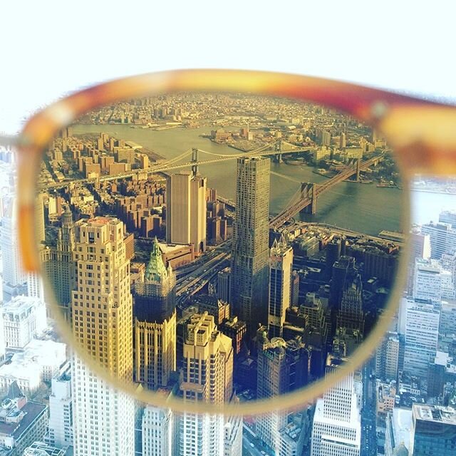 The Brooklyn and Manhattan Bridges through the Alue One. #wearalue