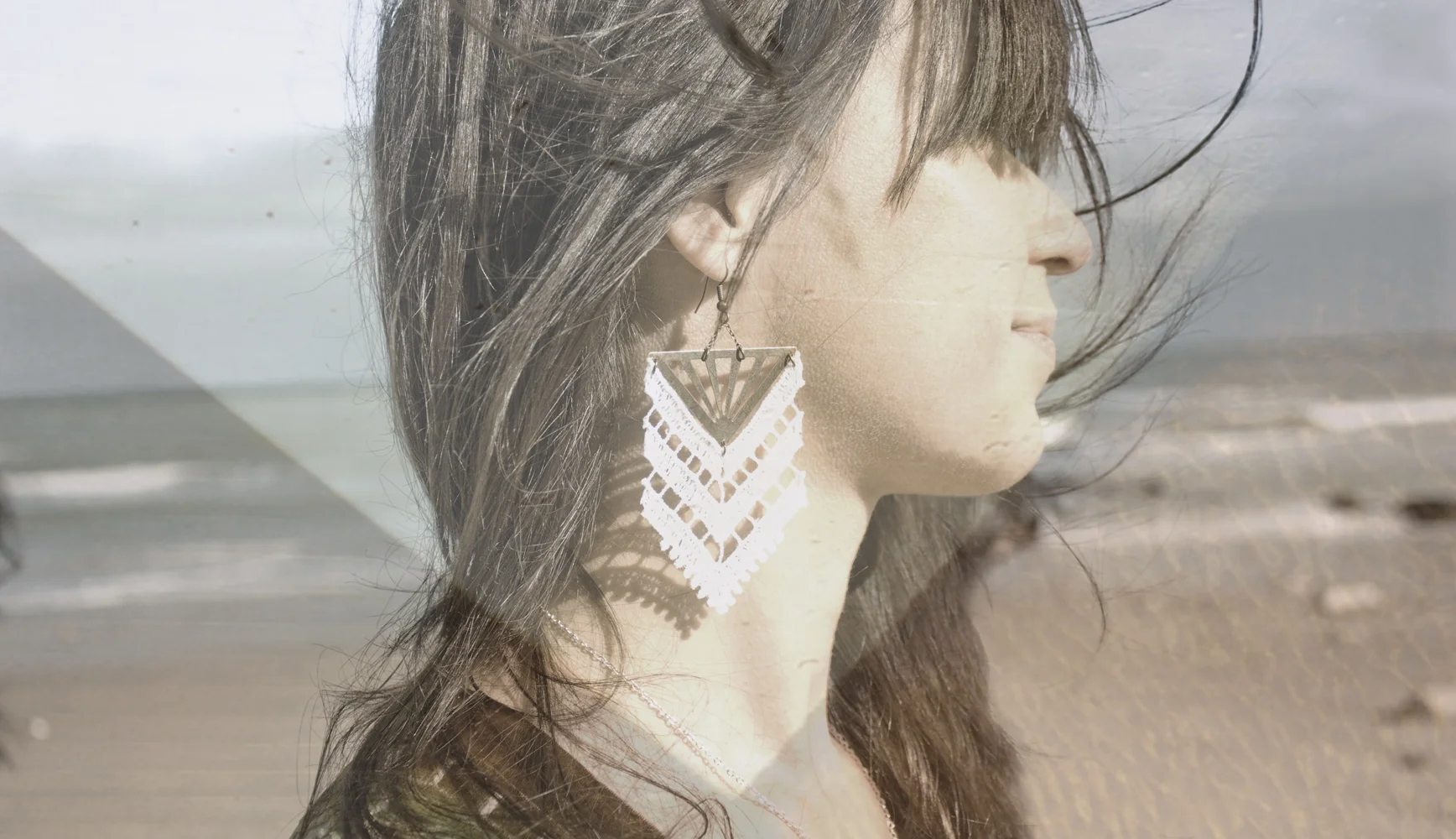  Chevron earrings (details here)  