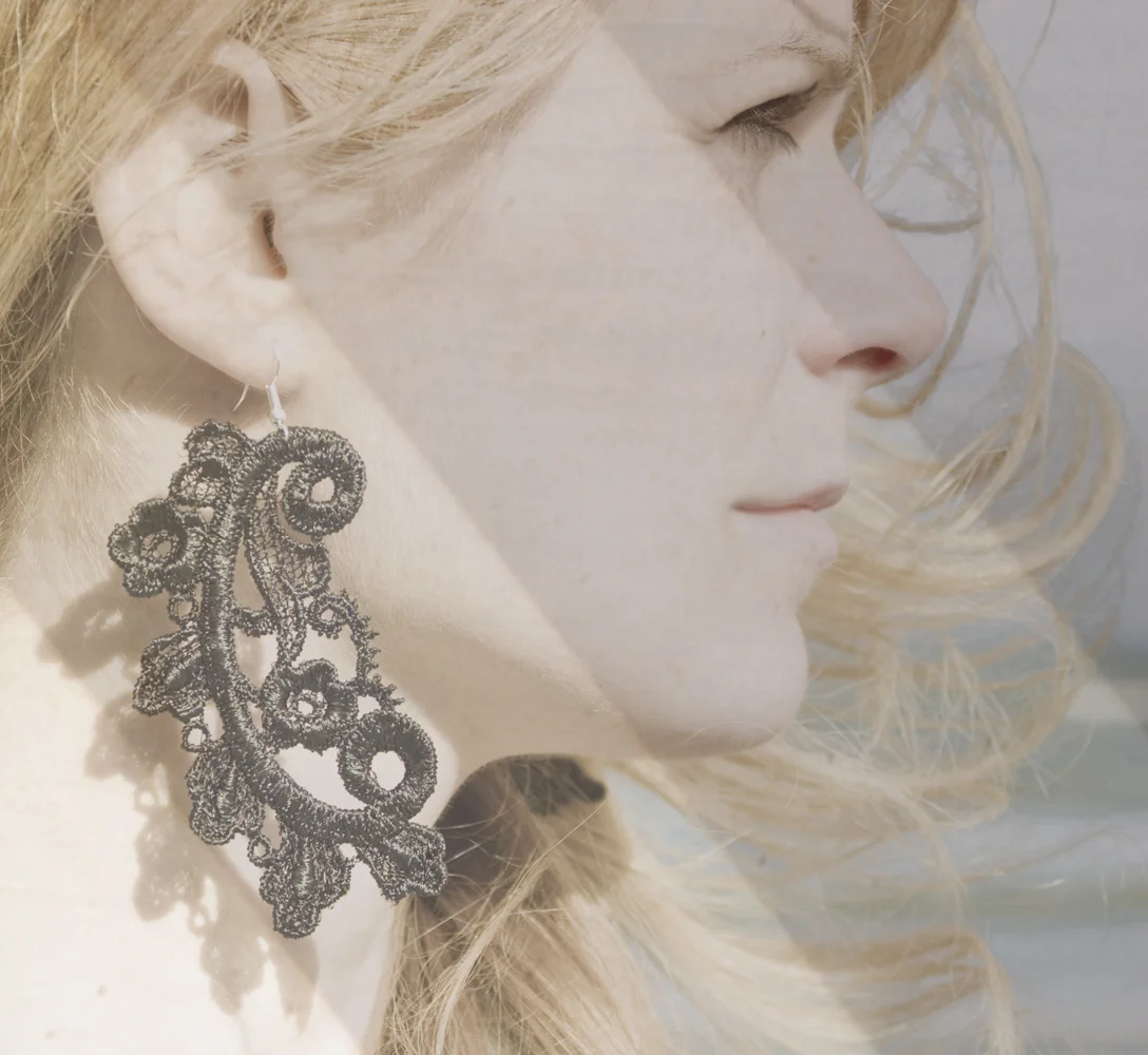   Fern earrings (details here)  