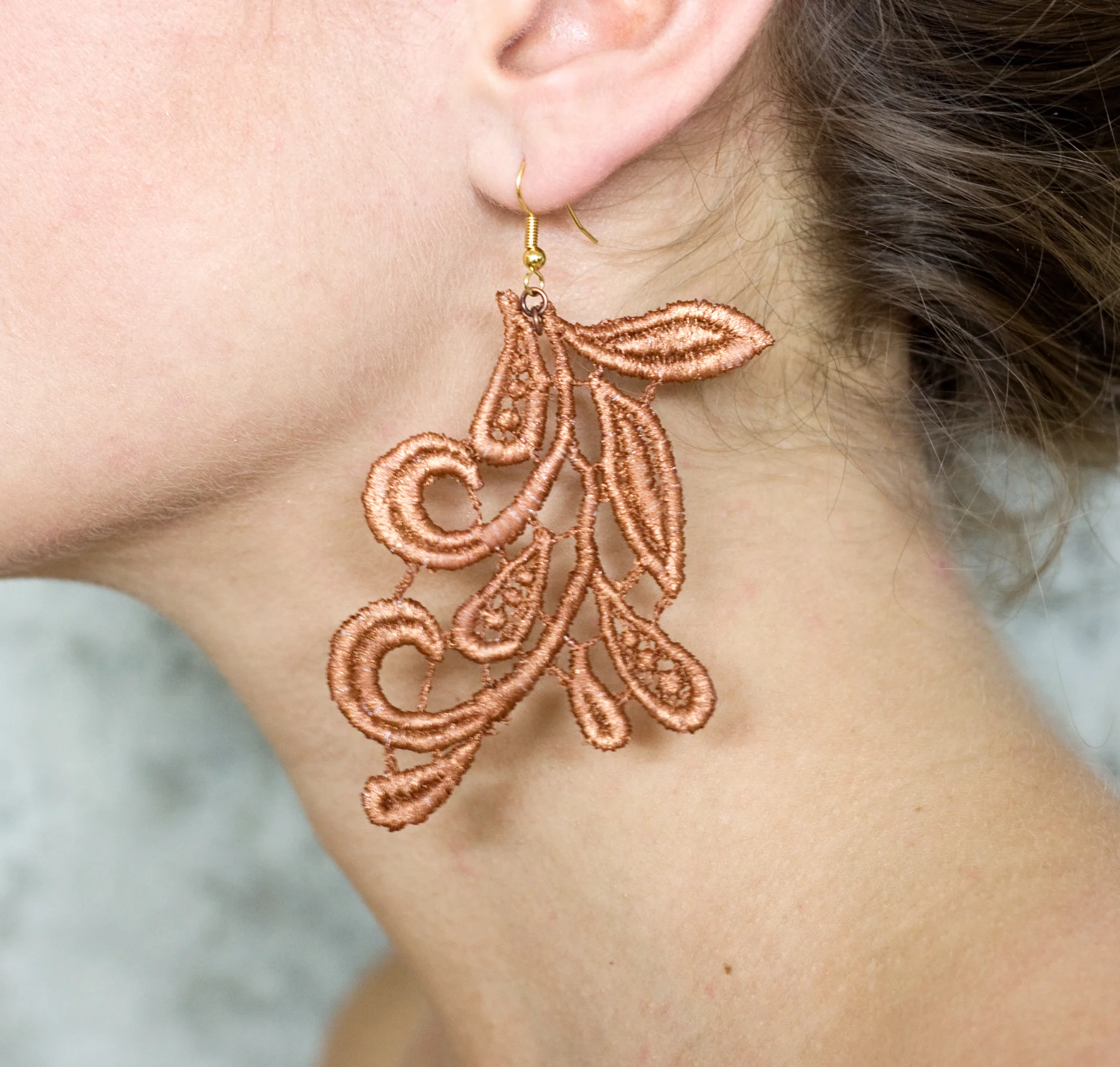  Curled branch earrings (SOLD OUT) 