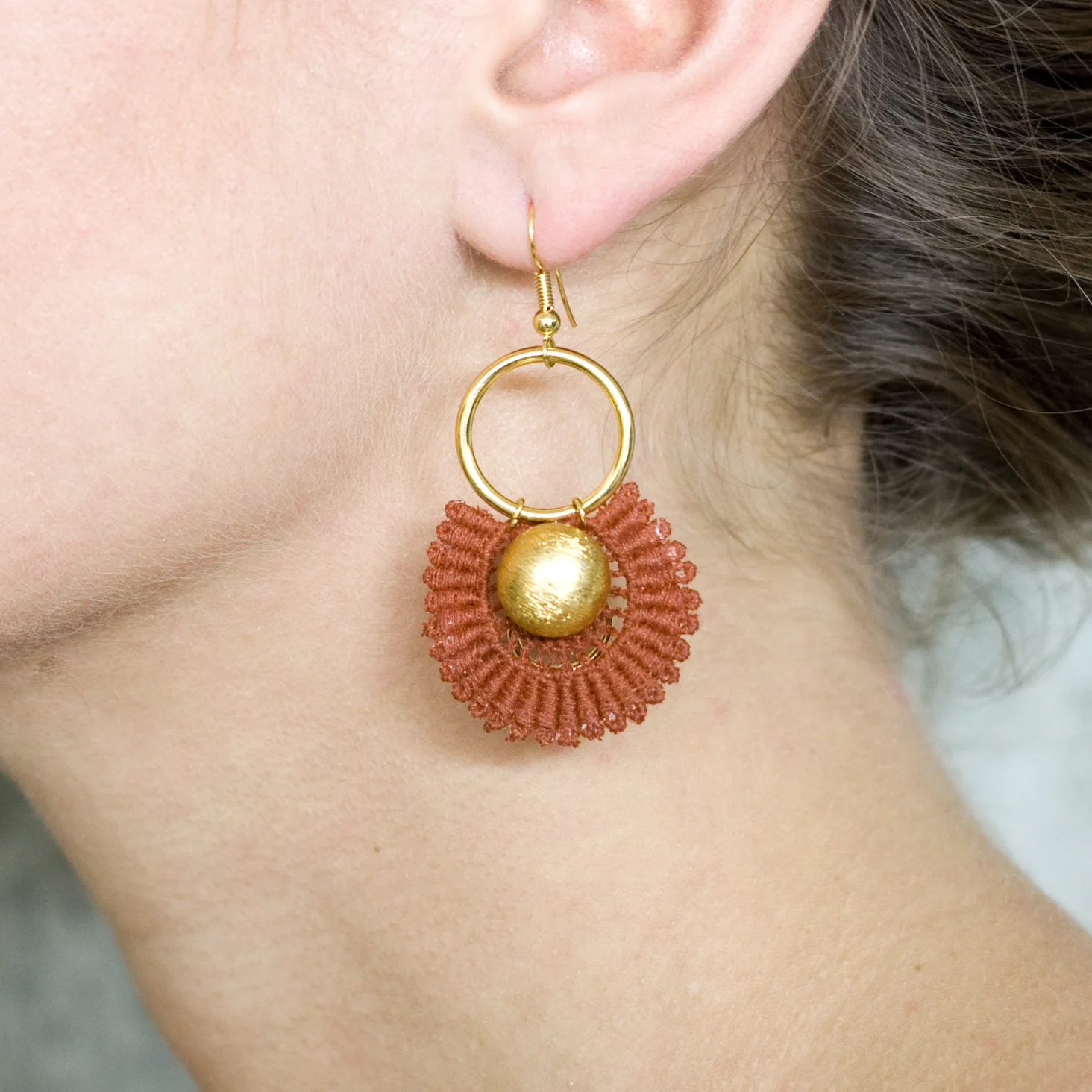  Button earrings (SOLD OUT) 