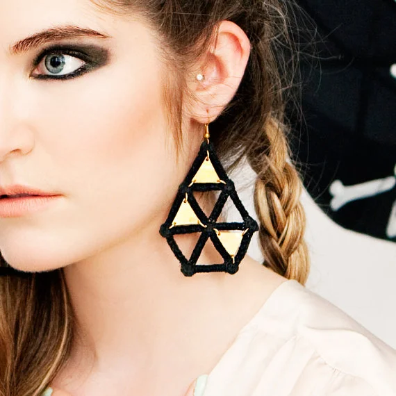 Geoplate earrings