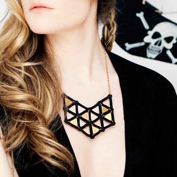 Geoplate necklace