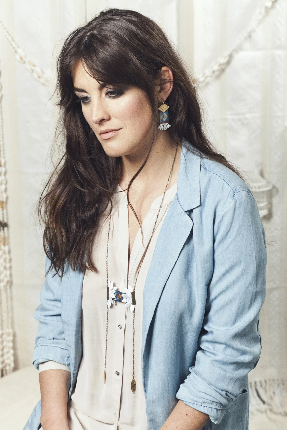   Oaxaca earrings (details here) &nbsp;+  Pendulum necklace (details here)  
