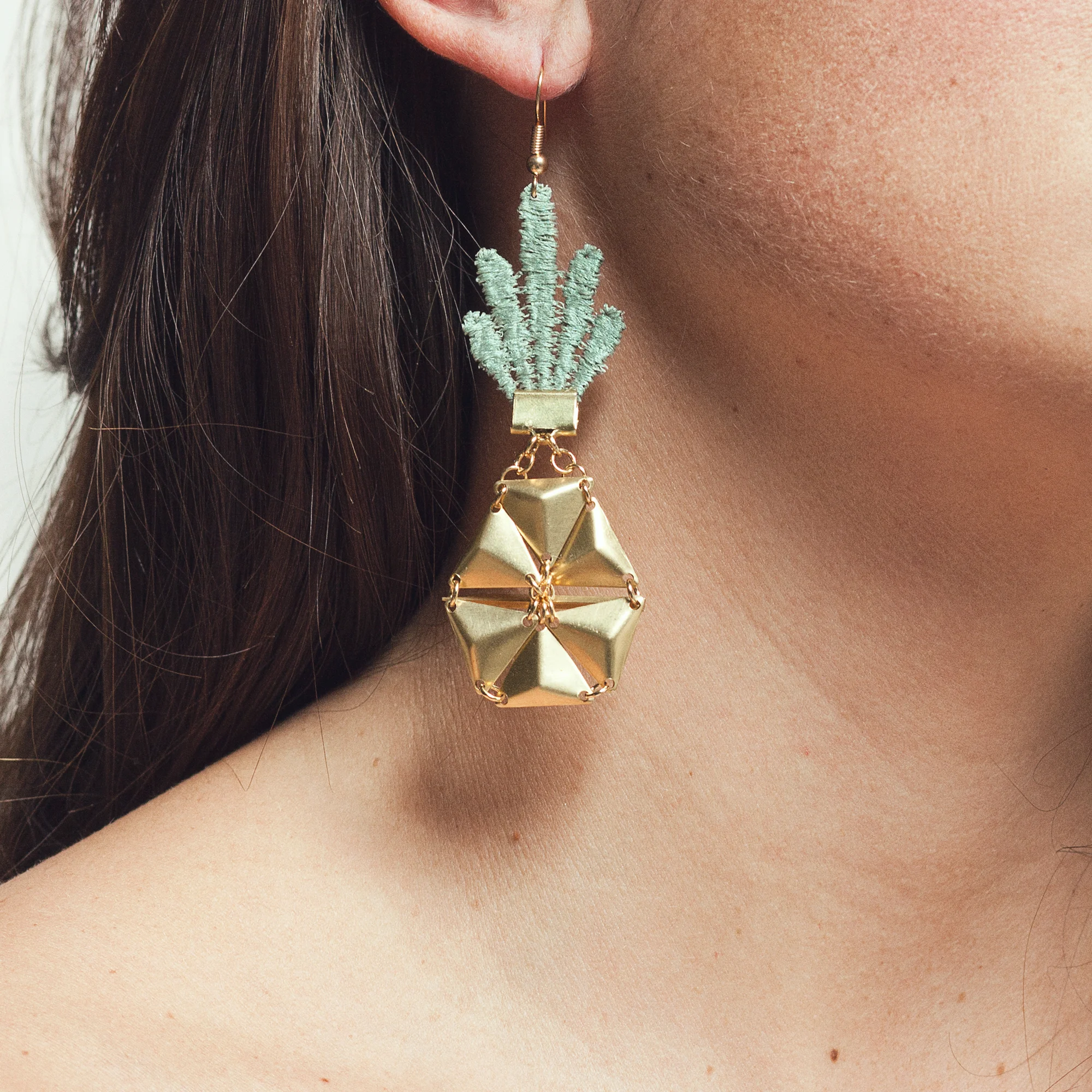   Pineapple earrings (details here)  