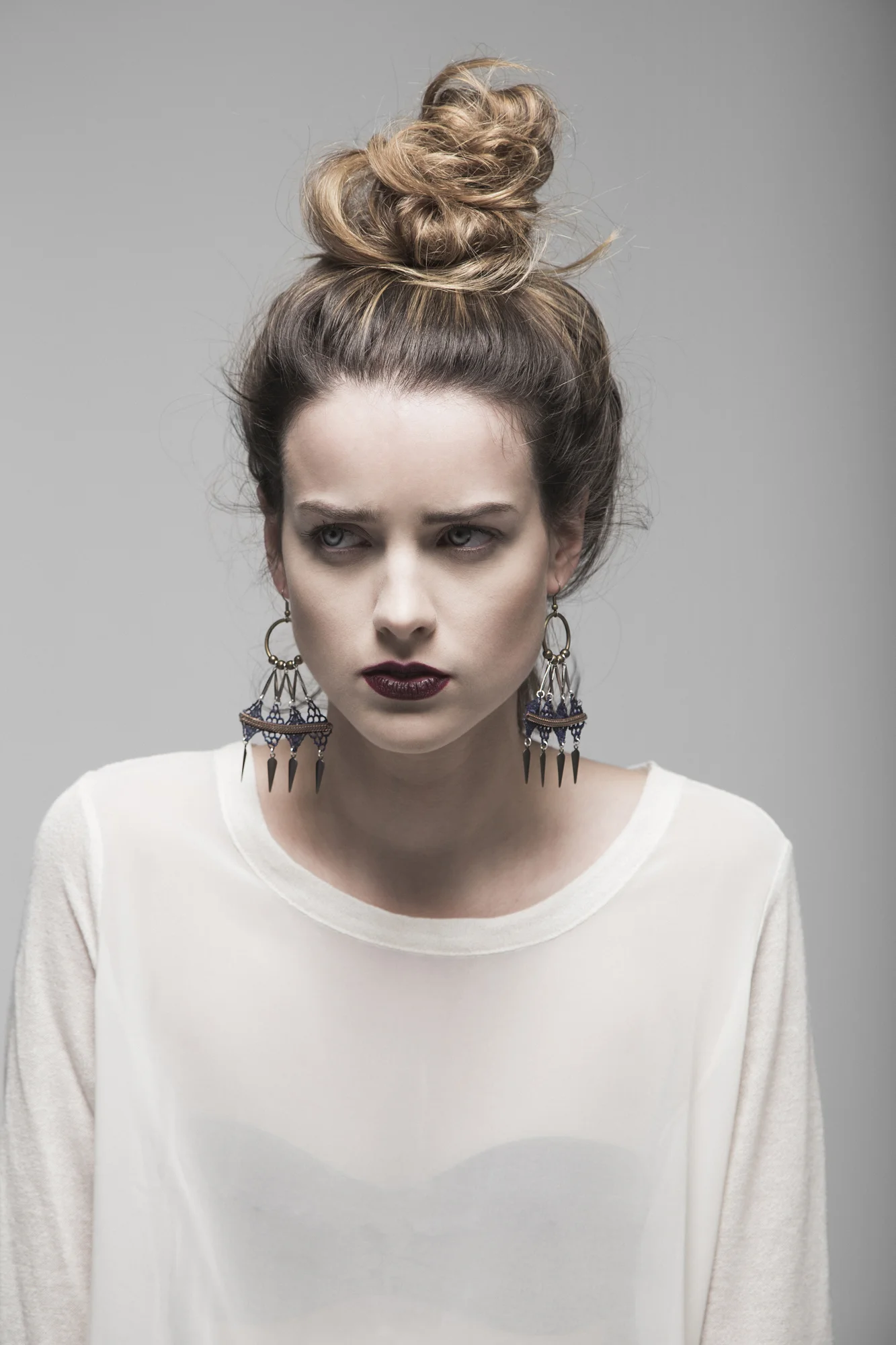   Array earrings (details here)  