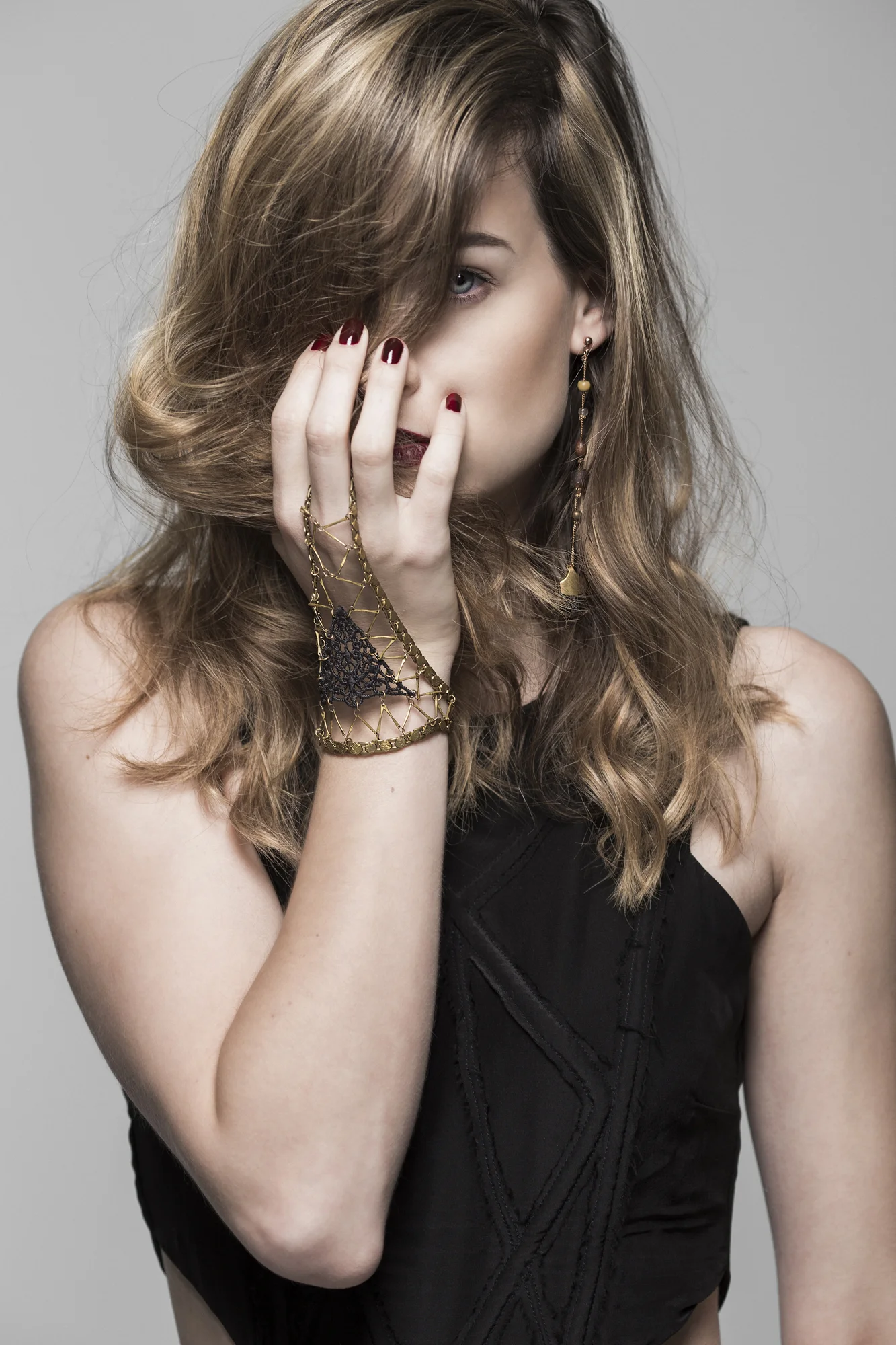   Refraction II bracelet (details here) &nbsp;+&nbsp; Ahimsa earring (details here)  