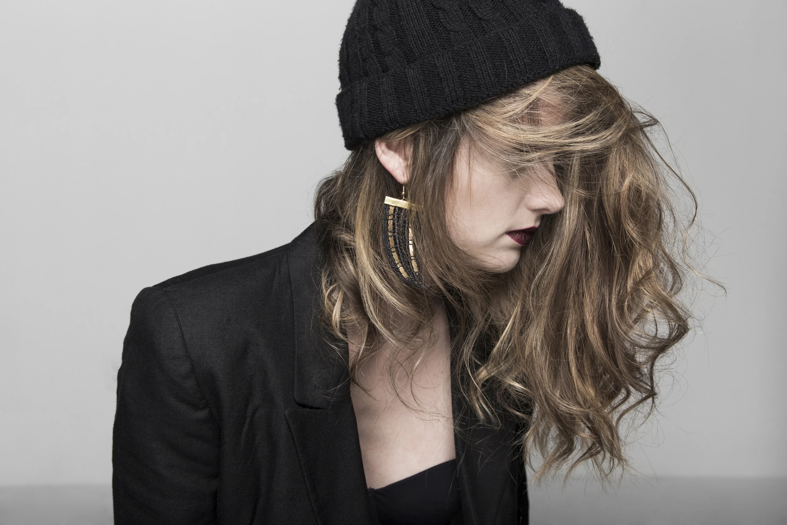   Tusks earrings (details here)  