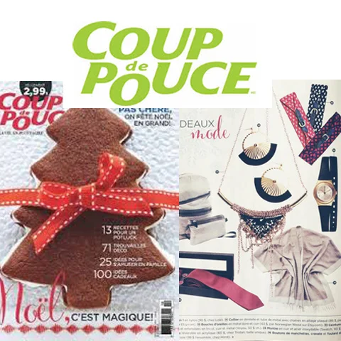 CADEAUX MODE Coupe de Pouce magazine / December 2014