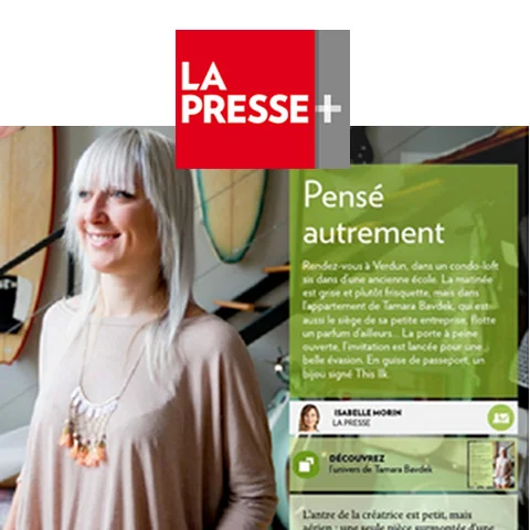  THIS ILK, PENSÉ AUTREMENT  La Presse + / June 2014   Read more here  