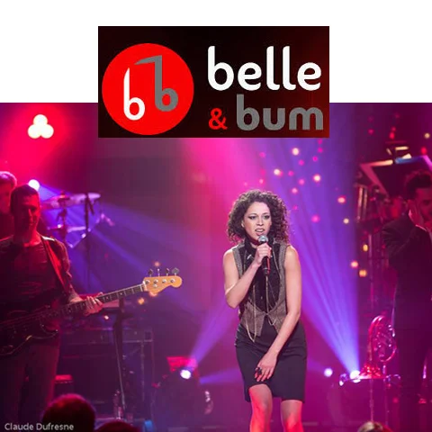 LA BRONZE PERFORMING & WEARING THIS ILK BODY JEWELRY Belle et Bum TV show / February 7th 2015