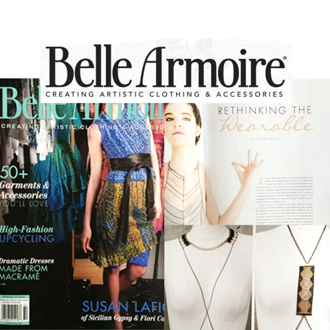  RETHINKING THE WEARABLE - THIS ILK BODY JEWELRY  Belle Armoire magazine / Winter 2015 edition 