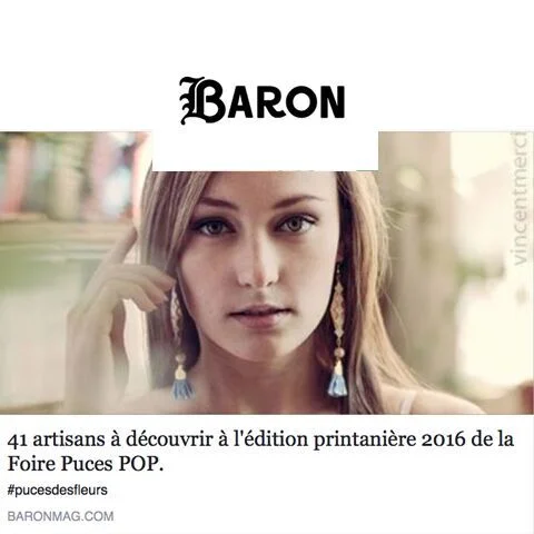 41 artisans à découvrir à l'édition printanière 2016 de la Foire Puces POP