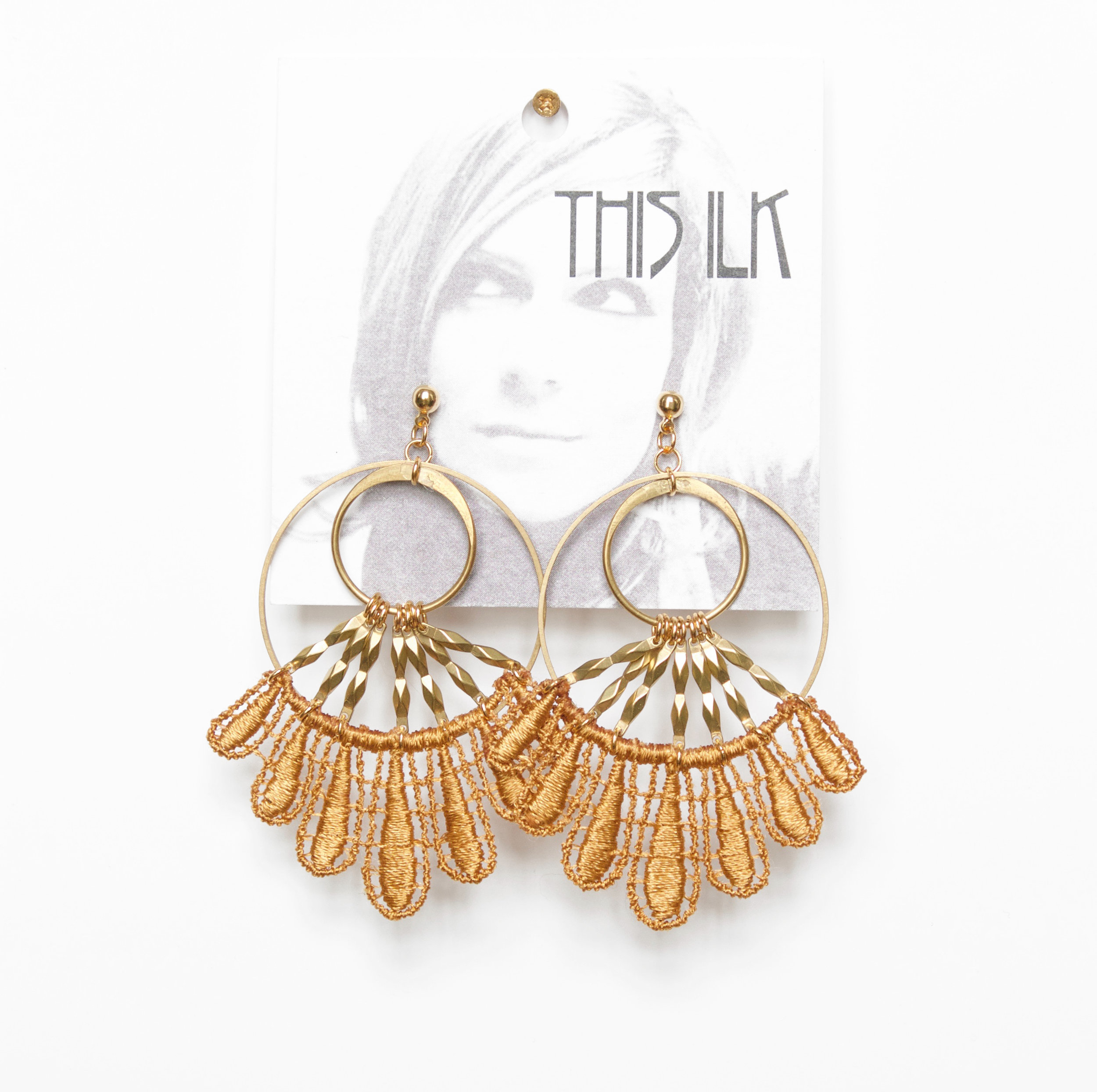 Chandu earrings — This Ilk - Vintage lace statement jewelry
