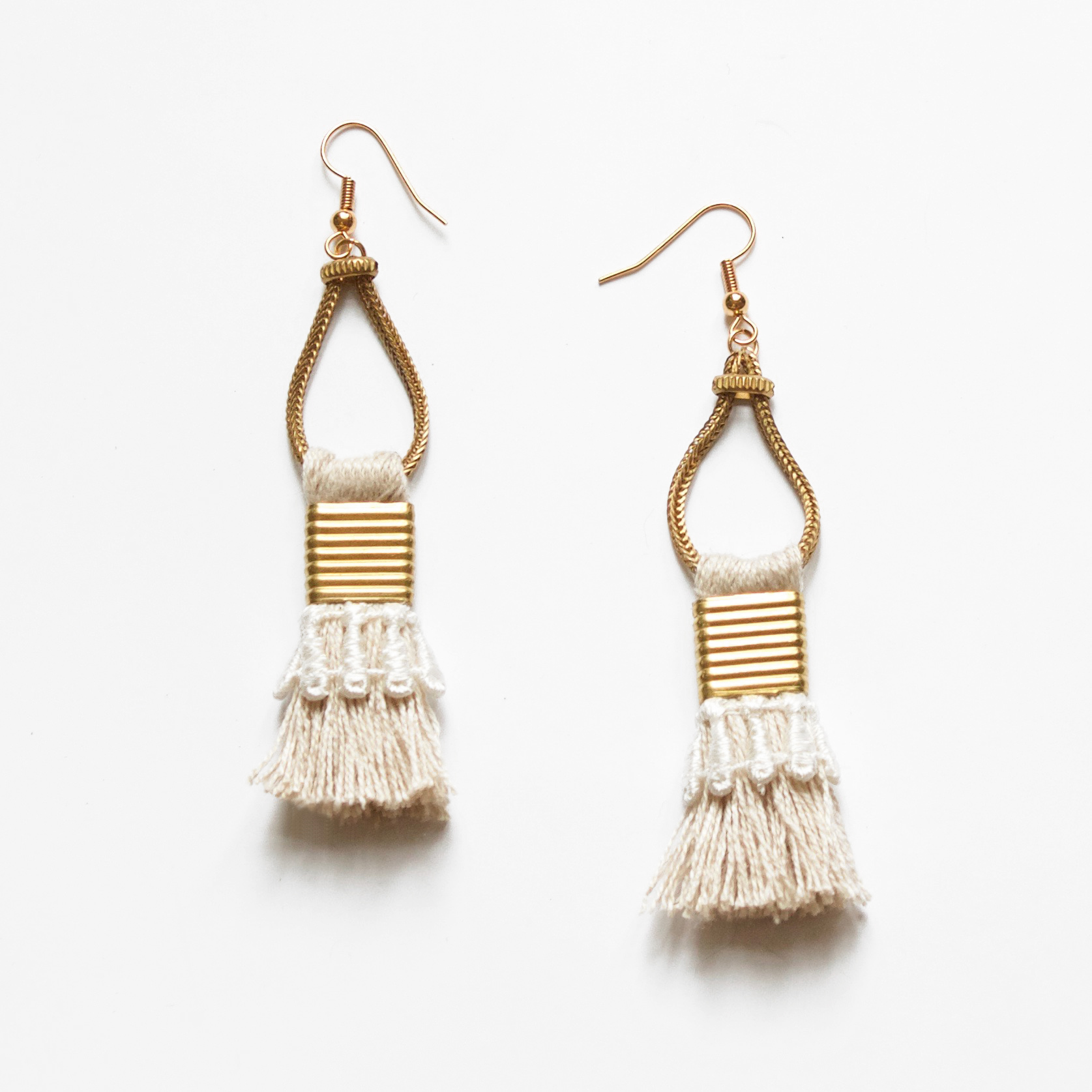 Talco earrings — This Ilk - Vintage lace statement jewelry