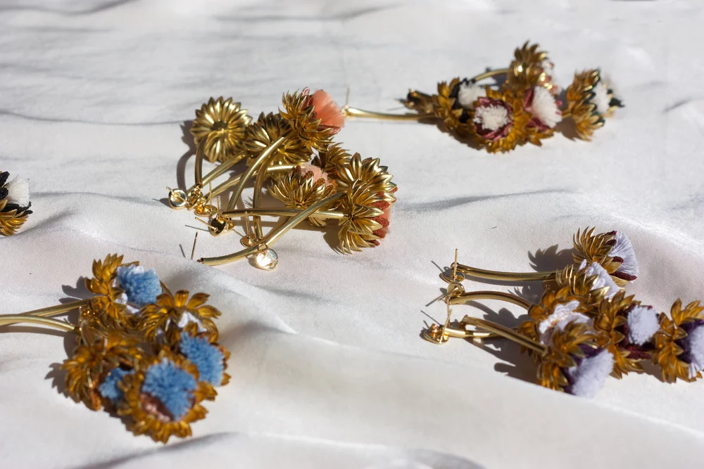 Cynara statement earrings — This Ilk - Vintage lace