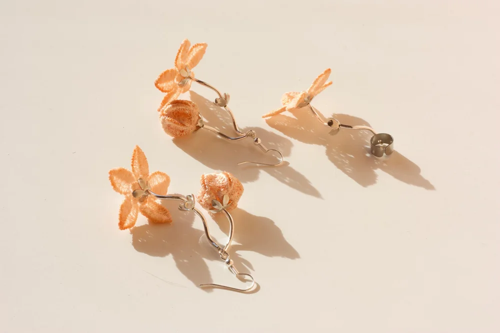 Blossom earrings set — This Ilk - Vintage lace statement jewelry