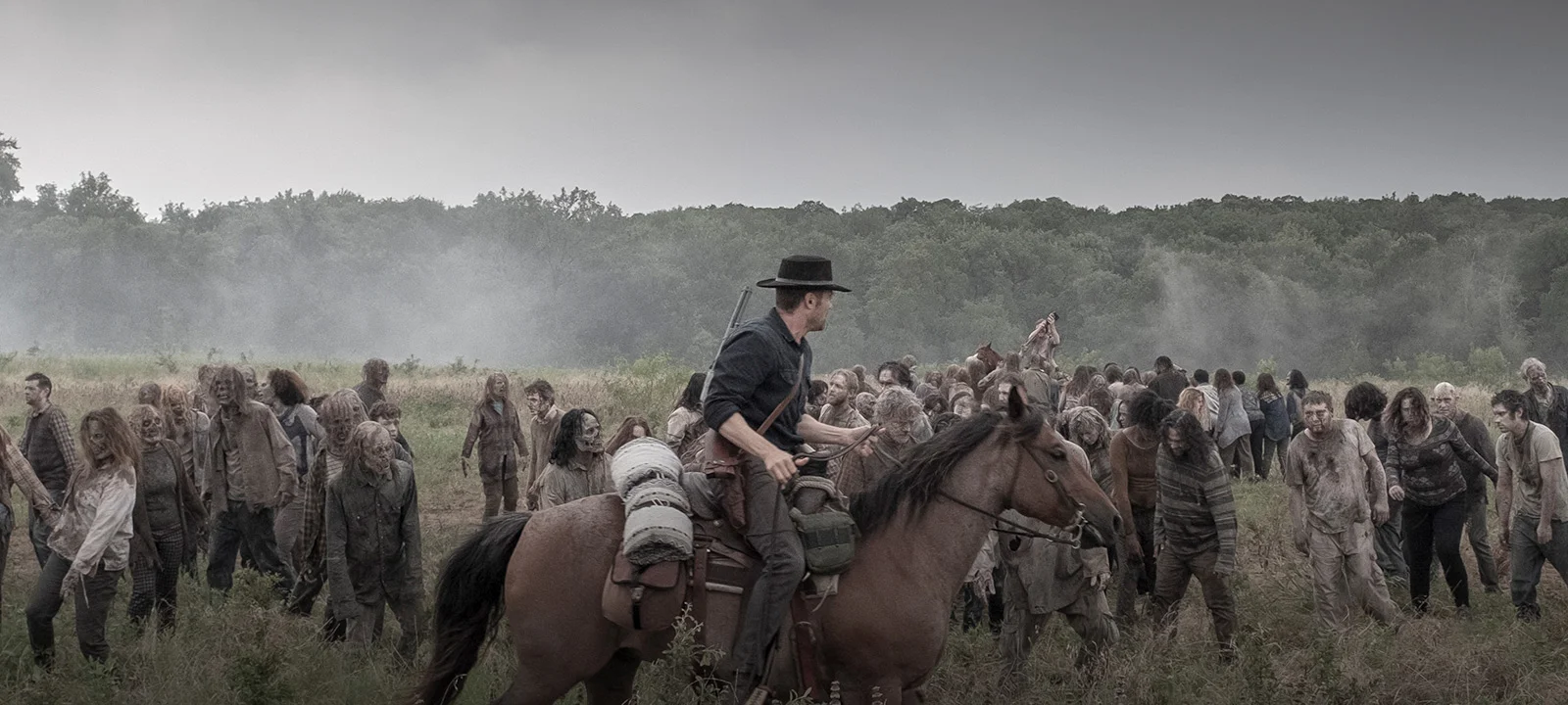 This corralling zombies scene eventually didn’t matter and had little bearing on the outcome of the episode.