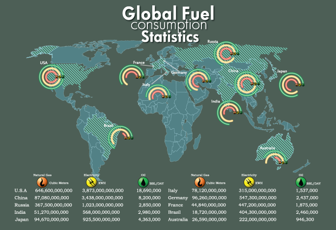 Global Fuel Consumption Infographic