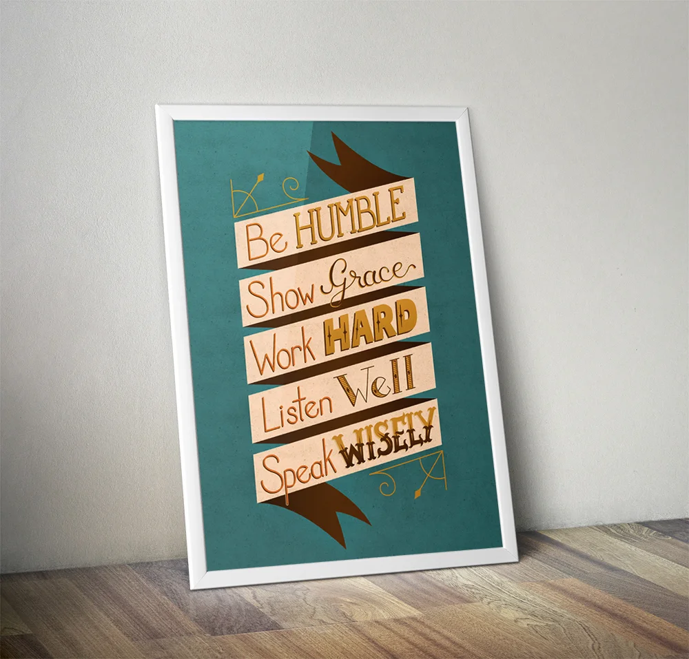 Be Humble Poster
