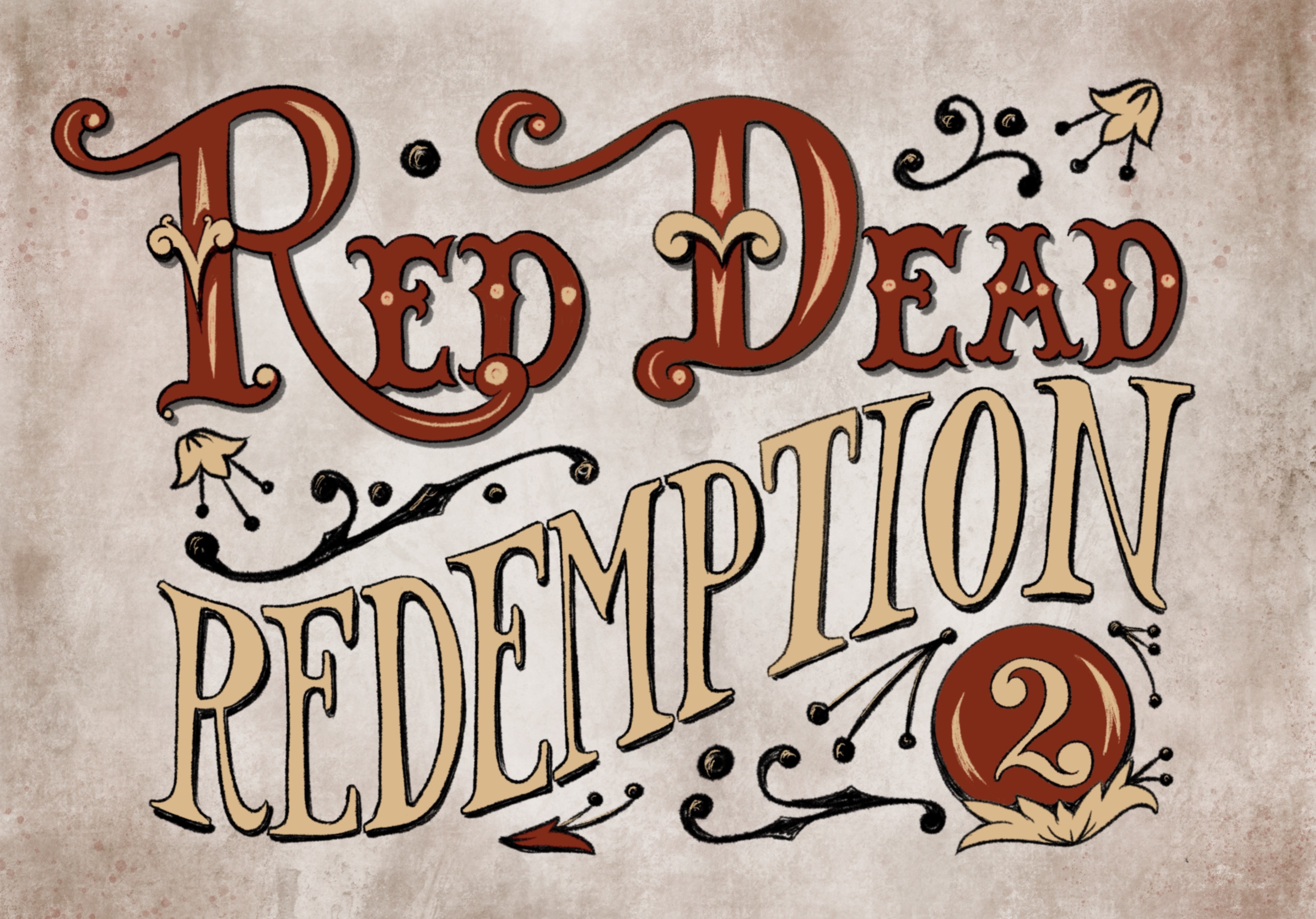 Red Dead Redemption 2 Handlettering