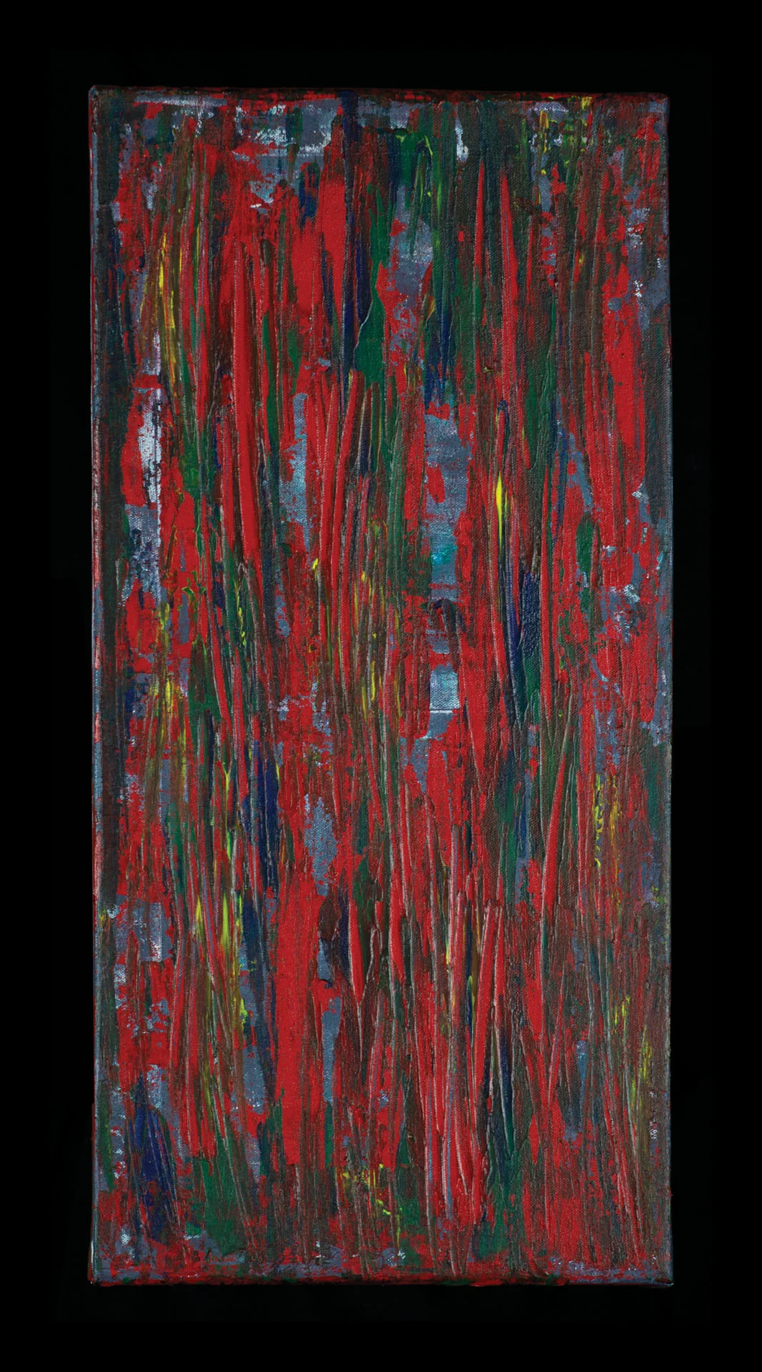Untitled #7 - BIOMES , 2013. 12 x 24 in (30.48 x 60.96 cm). acrylic on canvas. Published by Empty Mirror Donated to Pullman Regional Hospital Emergency Care - Pullman, WA