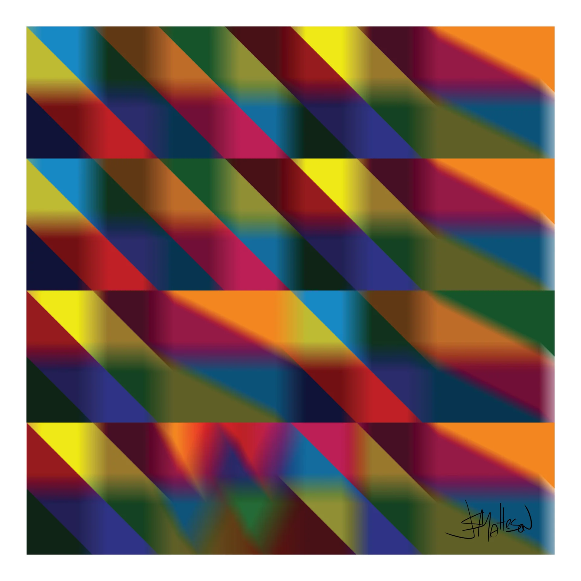 Chords I, Autumn Leaves in Em - TRANSLATIONS , 2016. 44 x 44 in (111.76 x 111.76 cm). digital art print.