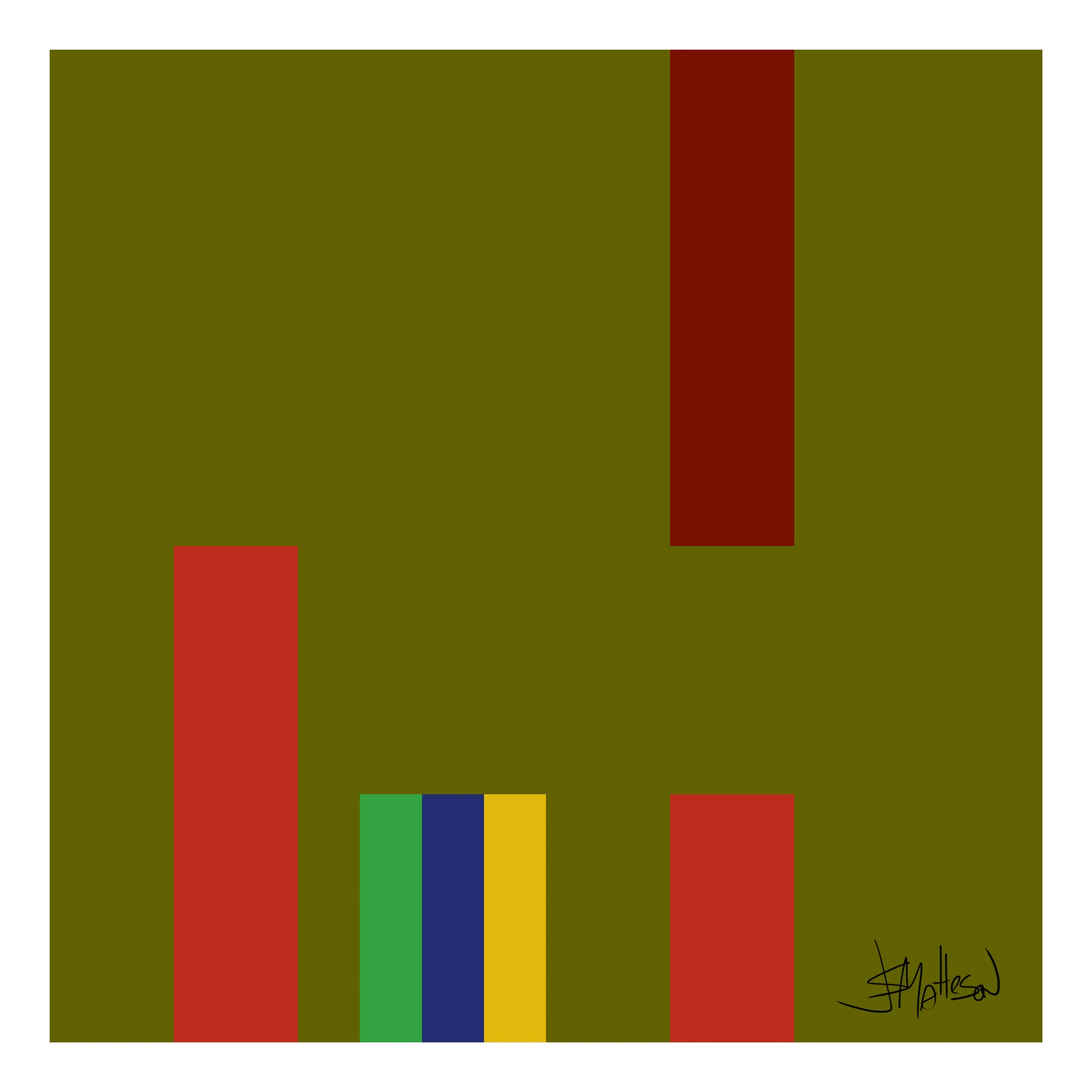Keys I, Autumn Leaves in Em - TRANSLATIONS , 2016. 44 x 44 in (111.76 x 111.76 cm). digital art print.