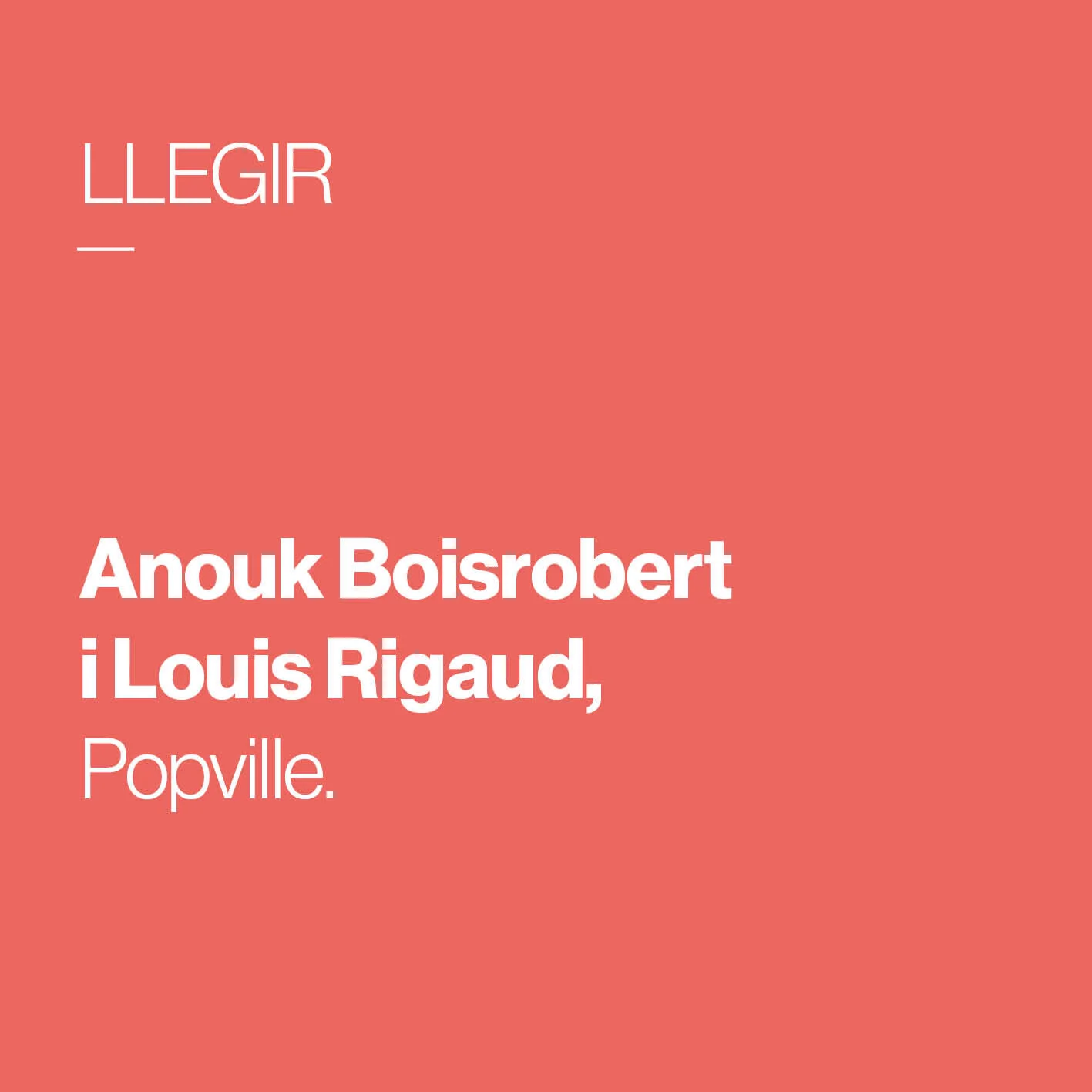        &nbsp;       
  
         Anouk Boisrobert 
i Louis Rigaud      Popville   
 
  
 
    &nbsp;    










































  

    
  
     

      

      
         
          
        
        

        
           
        