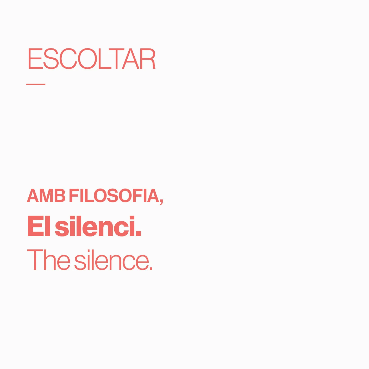        &nbsp;       
  
         El silenci     The silence   
  
 
      &nbsp;        &nbsp;      










































  

    
  
     

      

      
         
          
        
        

        
           
            