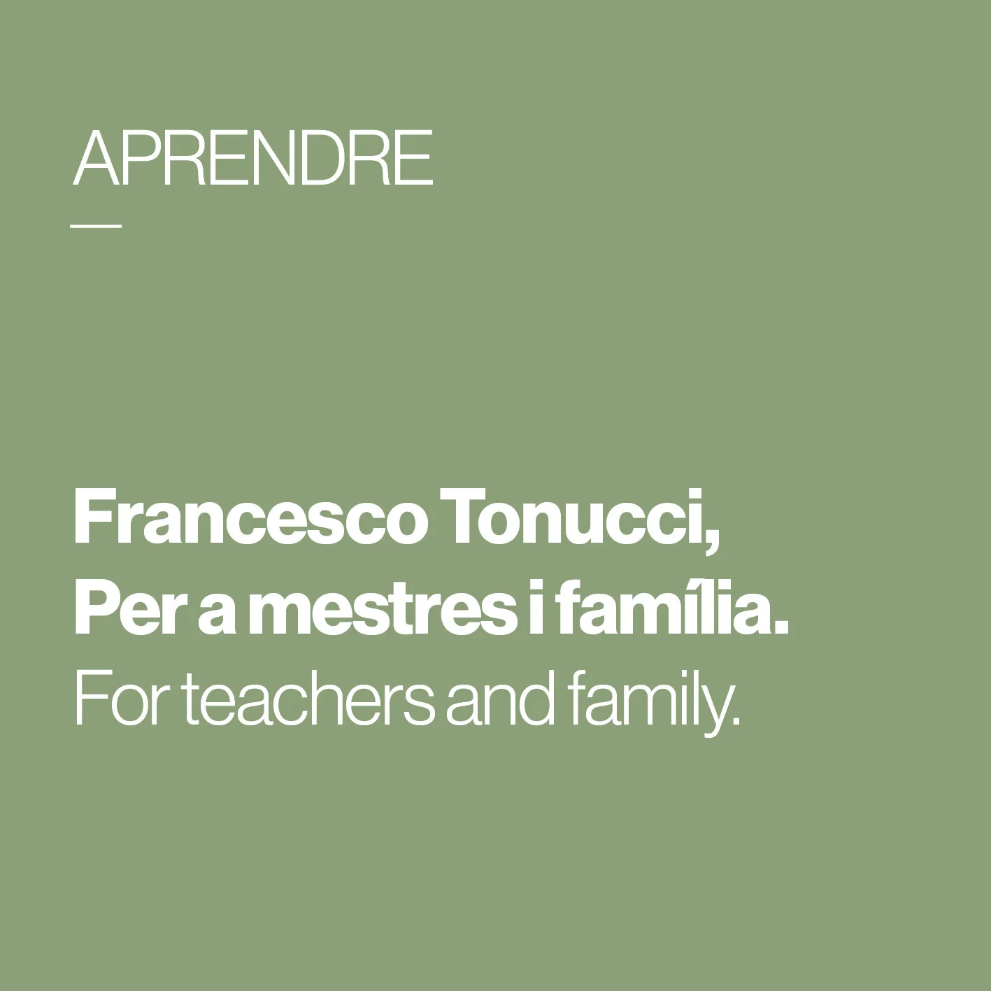        &nbsp;       
  
         CORONA VIRUS IV     Francesco Tonucci        Per a mestres i família /  For teachers and family   
  
 
    &nbsp;    










































  

    
  
     

      

      
         
          
 
