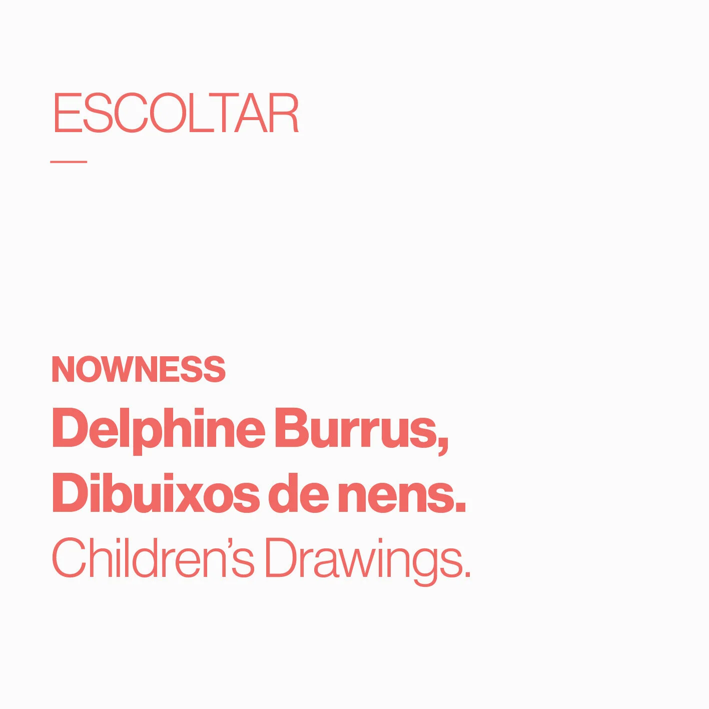        &nbsp;       
  
         Delphine Burrus       Per què els dibuixos dels nens són importants?   / Why Children’s Drawings Matter  
  
 
    &nbsp;      &nbsp;        &nbsp;      










































  

    
  
     

  