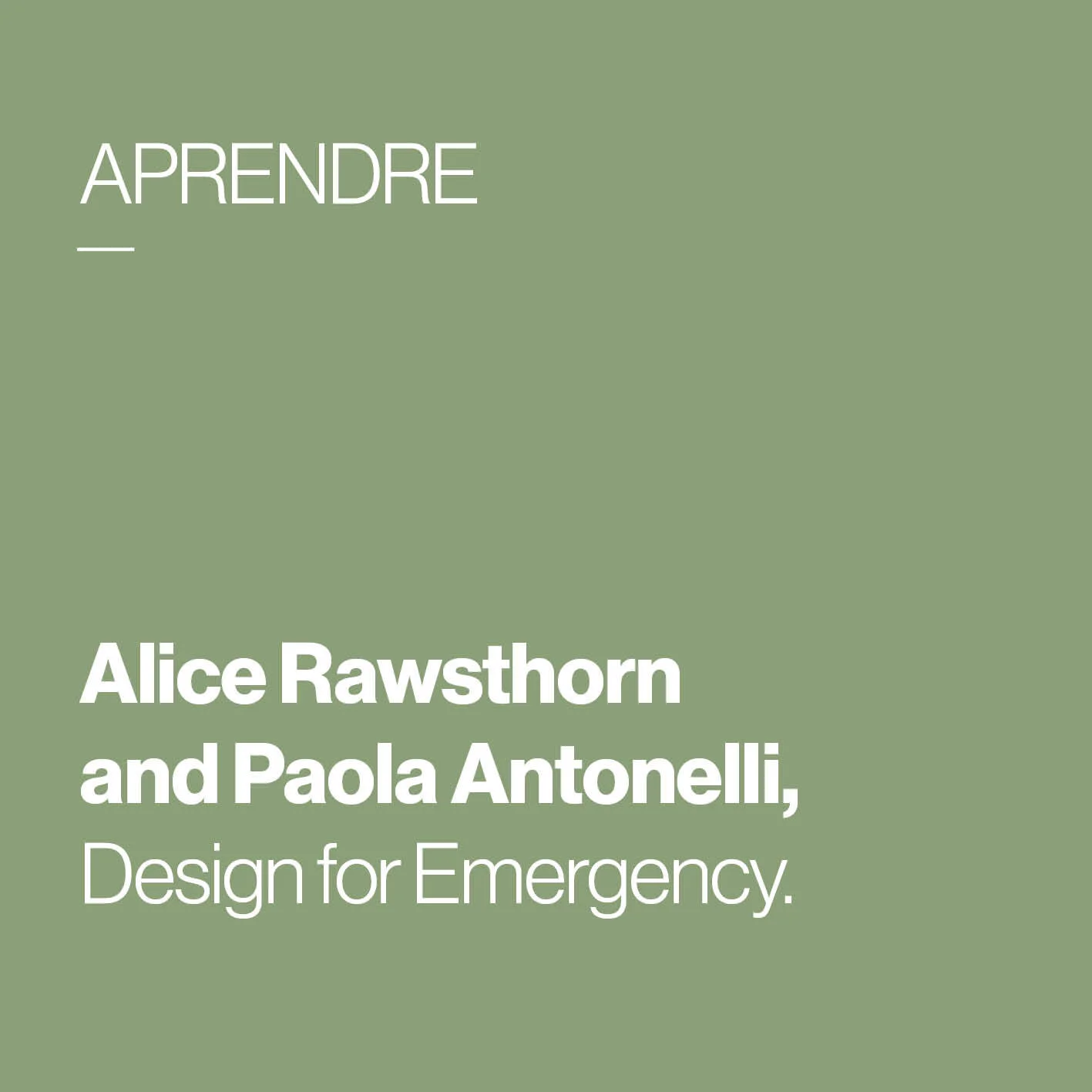        &nbsp;       
  
         Alice Rawsthorn and Paola Antonelli      DESIGN EMERGENCY
  
 
    &nbsp;    










































  

    
  
     

      

      
         
          
        
        

        
          
   