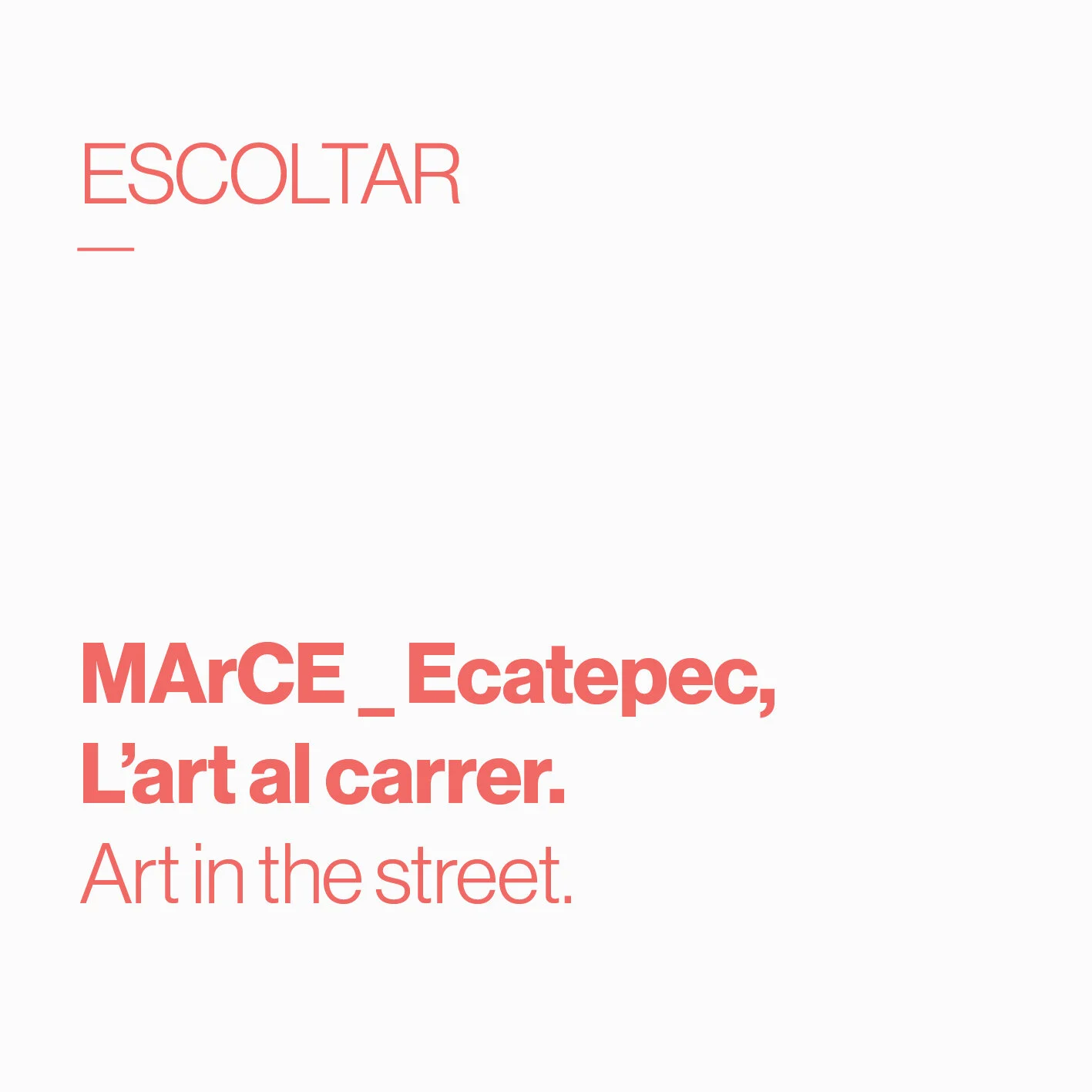        &nbsp;       
  
         Museo Arte Contemporáneo Ecatepec       L'art al carrer /  Art in the street   
  
 
    &nbsp;    










































  

    
  
     

      

      
         
          
        
        

 