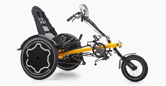 Trets Reh Bike von Hase : ein Anhänger wo das Kind mitarbeiten kann wenn will oder auch mobilisiert werden kann , wenn das soll, für mansche Therapie auf Rezept durch die Krankenkassen (teil-) finanzierbar..