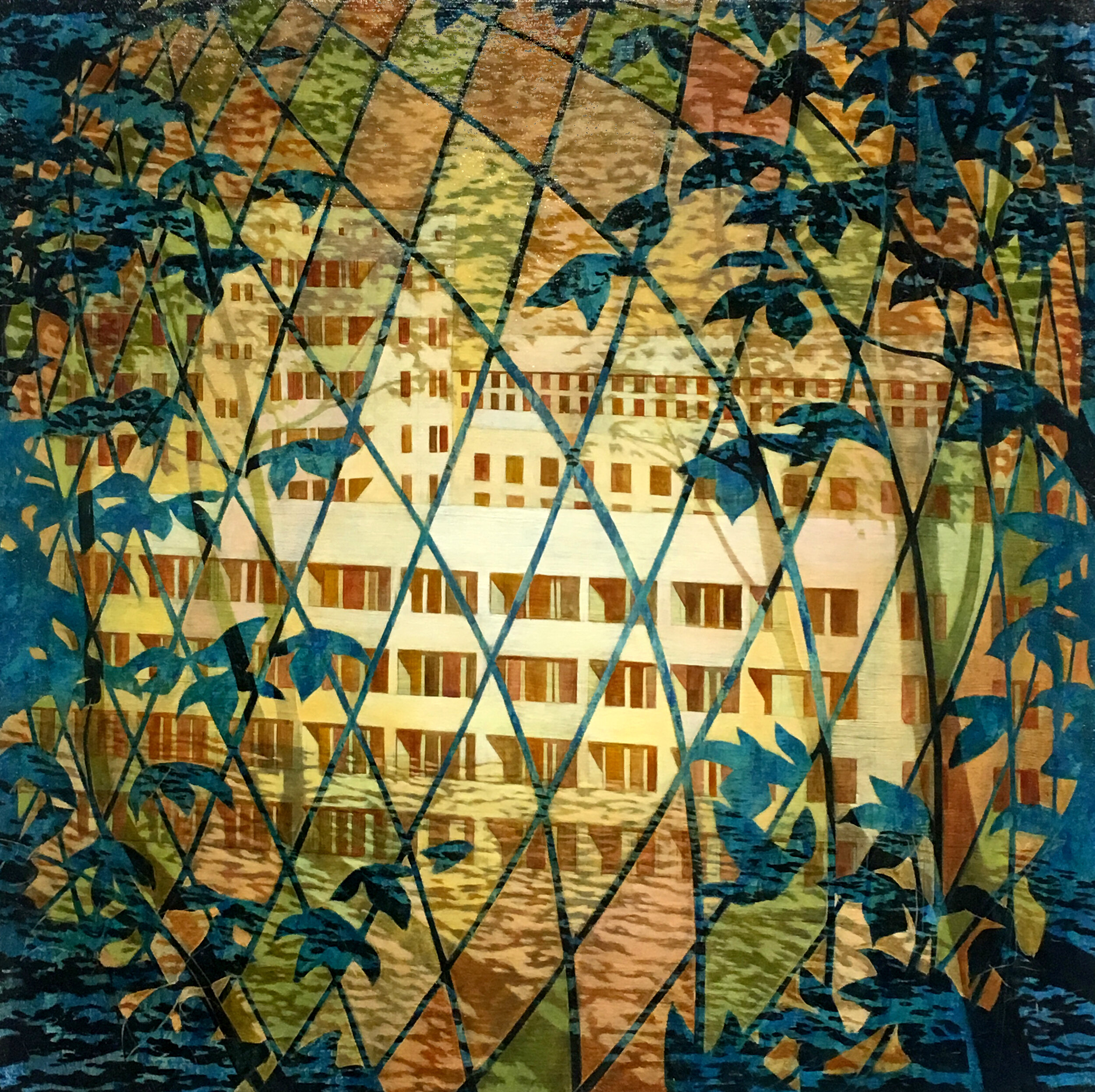   Vincent’s Window   30” x 30”  Oil On Canvas  2019 