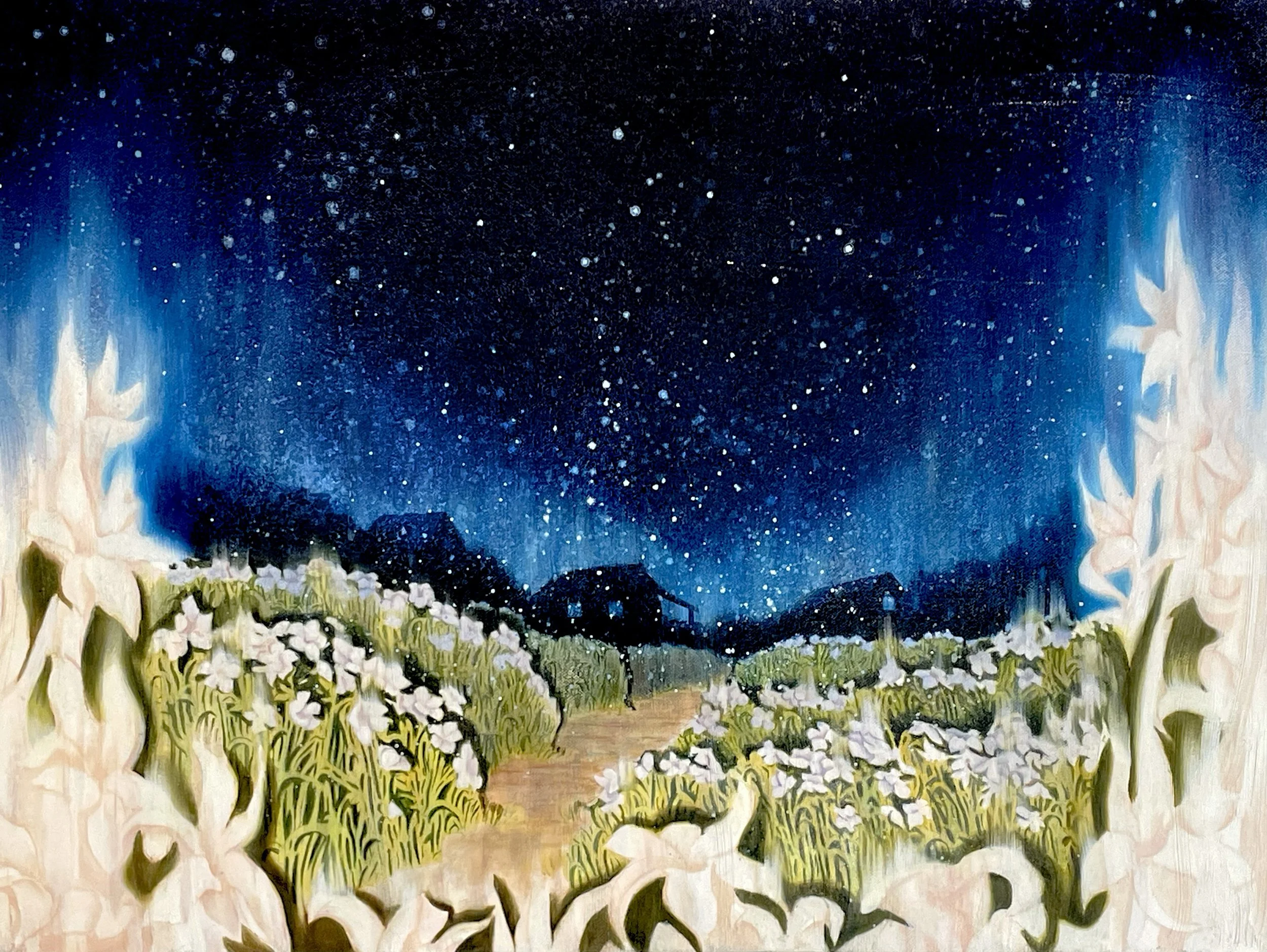   The Orchis Fields   18” x 24”  Oil On Canvas  2025 