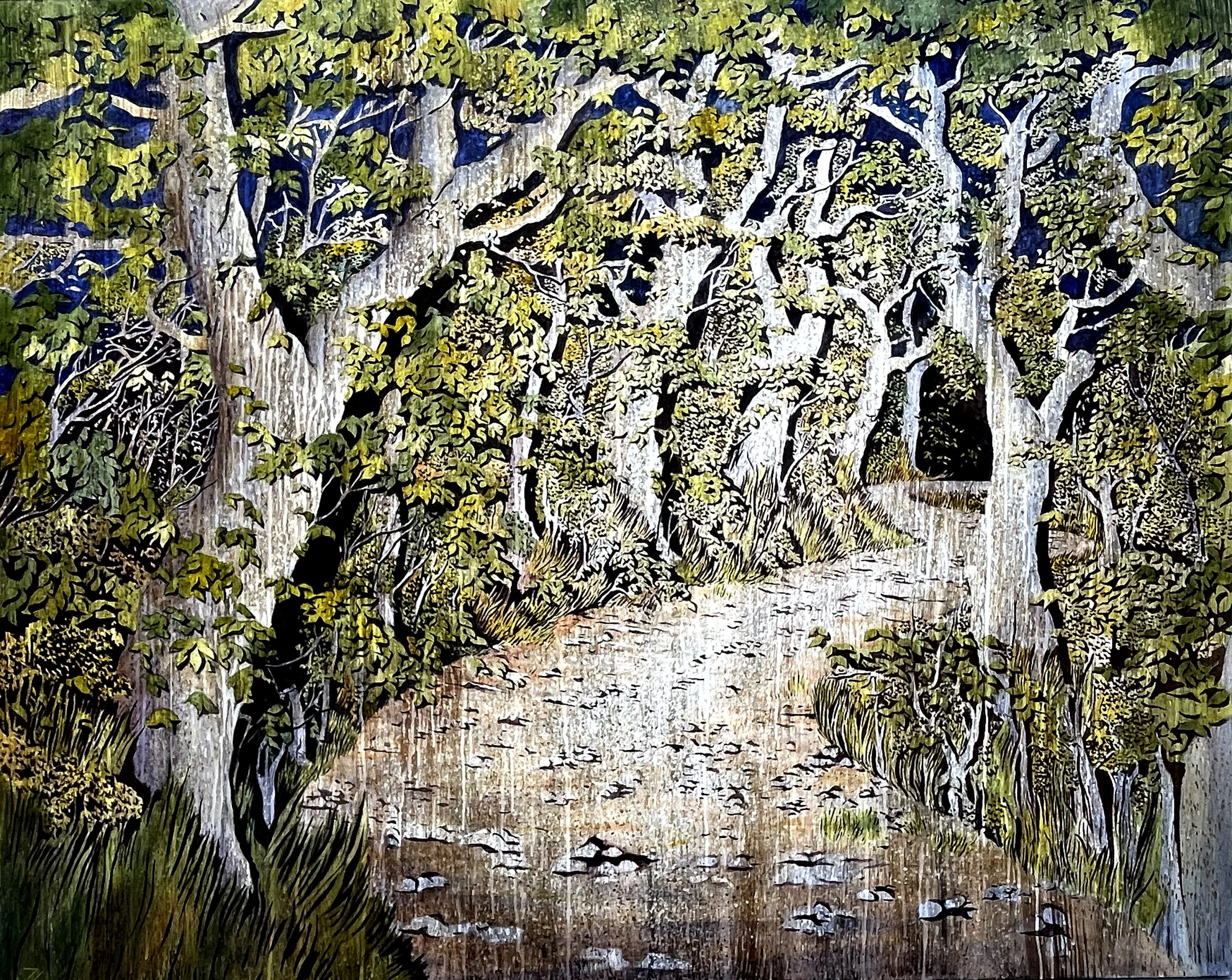   The Portillo Pathway   48”x60”  Oil Canvas  2025 