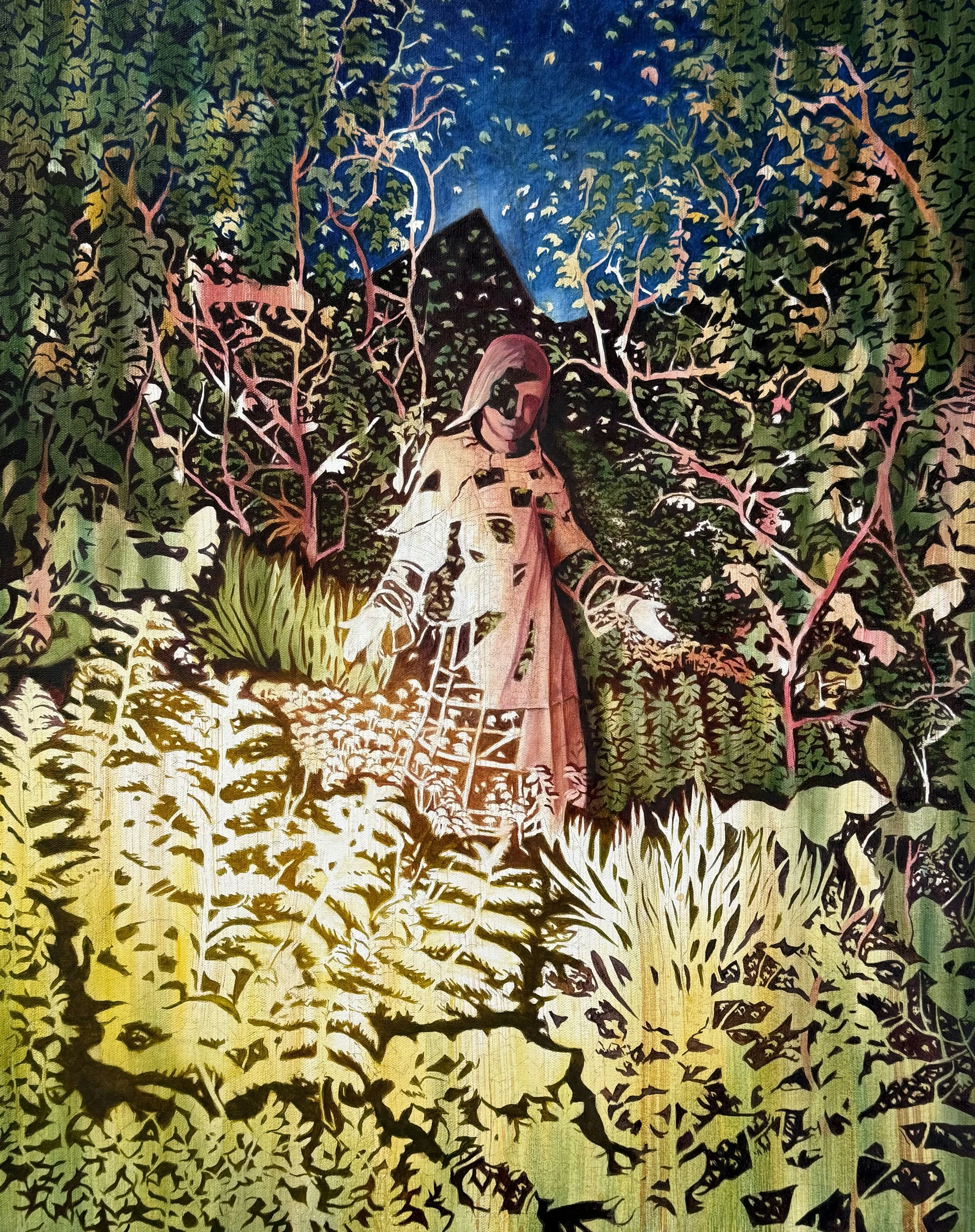   Broken Statue   30” x 24”  Oil On Canvas  2025 