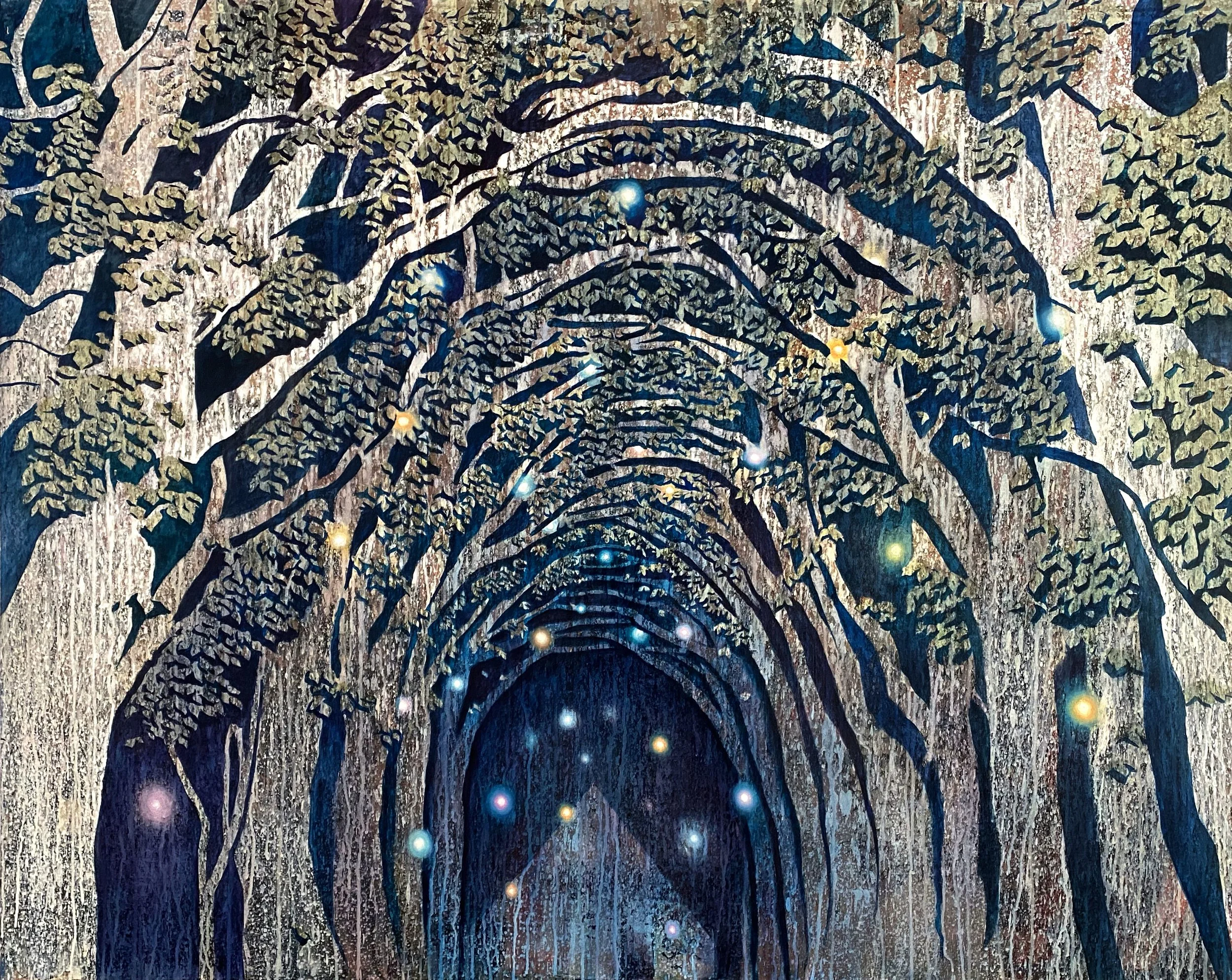   Beyond The Oaks   48" x 60"  Oil On Canvas  2024 