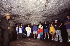 Just found this photo of a Wind Cave tour. Yeah, I made a good call there, I think. (shiver)