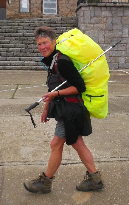 Hopi Kirk on a walking pilgrimage some years ago