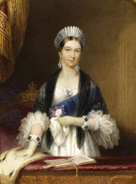 Portrait on porcelain of Queen Victoria
By Sophie Liénard
Circa 1839