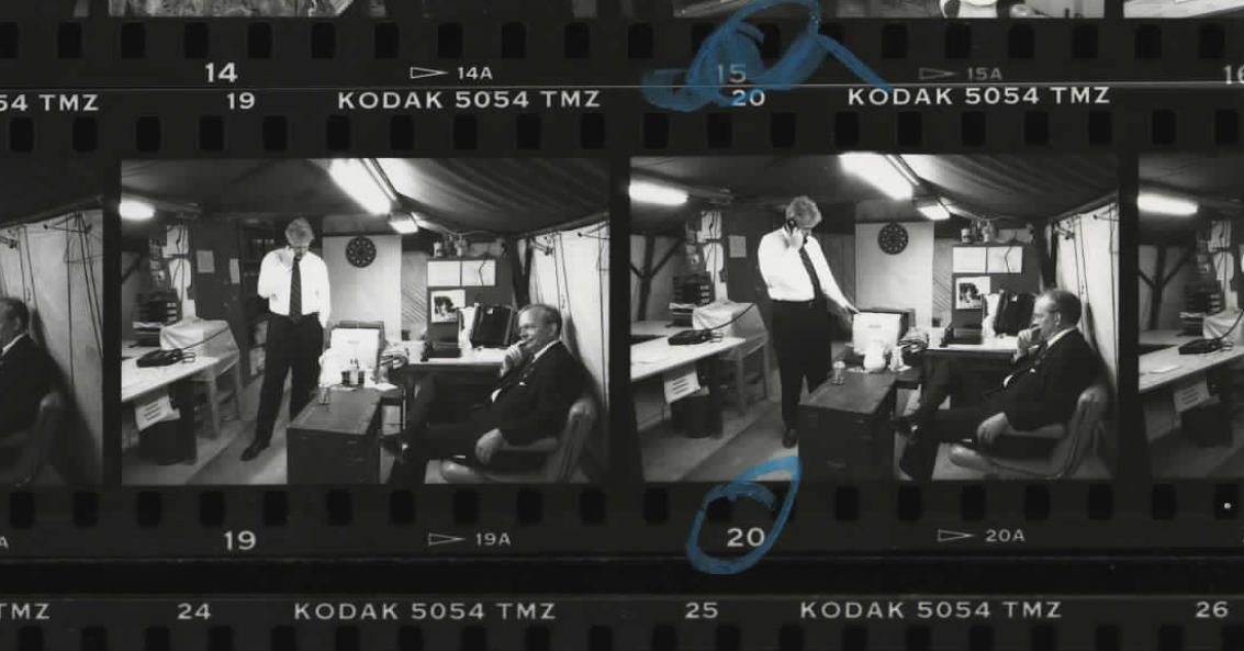 President Clinton at the Warrior Base in Haiti on March 31, 1995 (Photo sheet: P026037)
