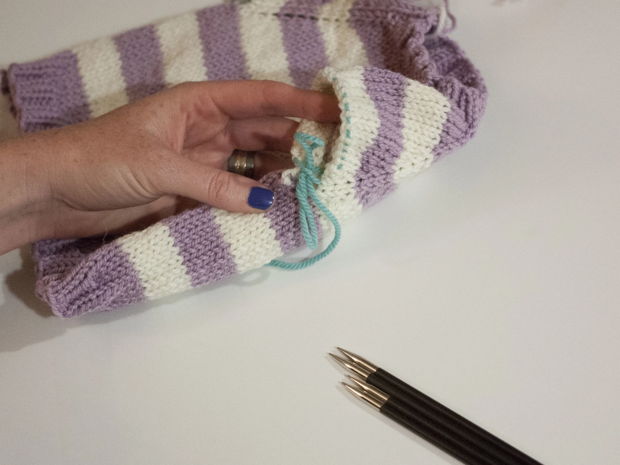 Day 4 Knitting the sleeves — Ewe Ewe Yarns
