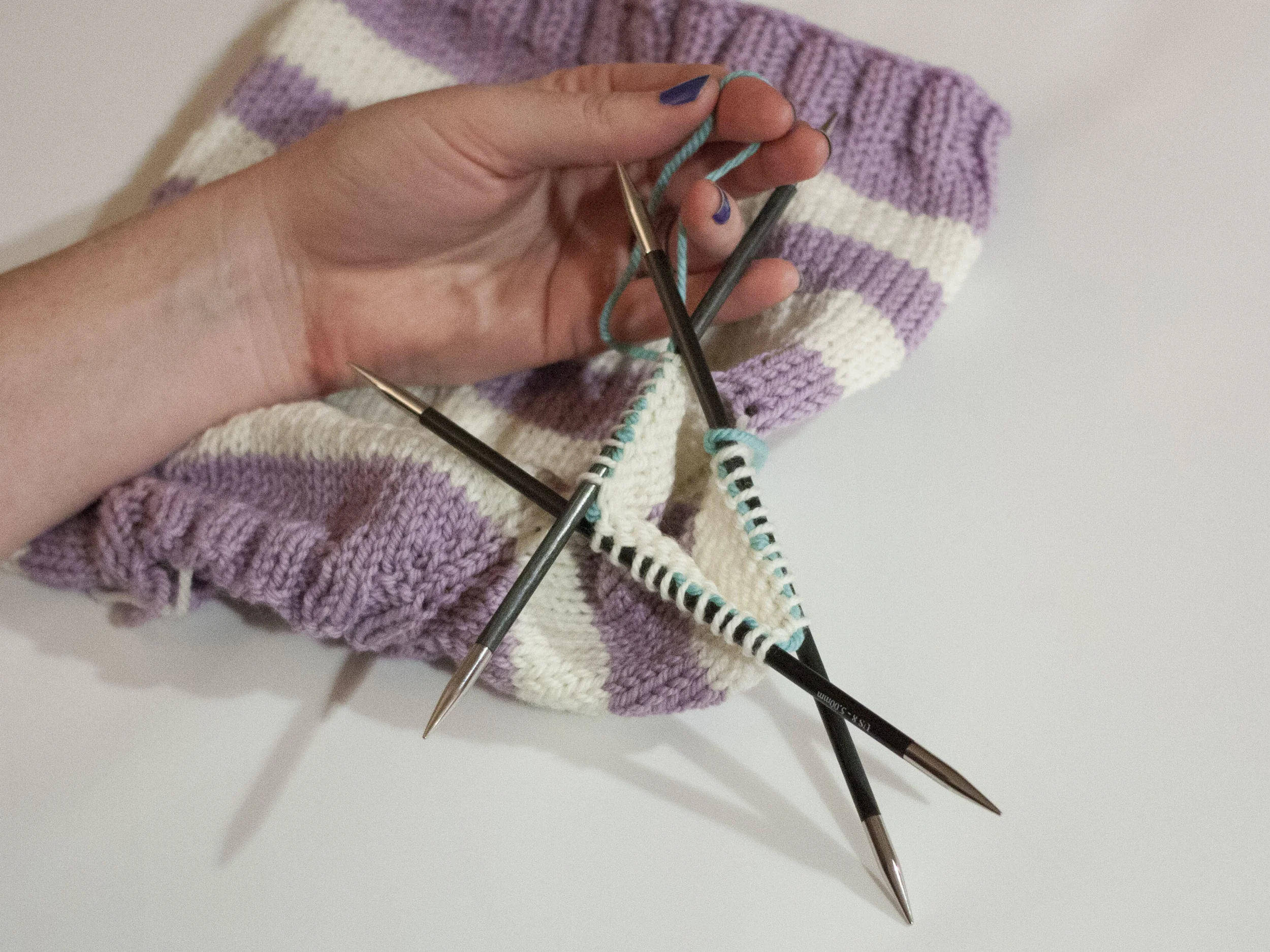 Day 4 Knitting the sleeves — Ewe Ewe Yarns