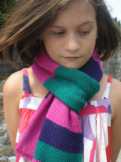 I luv Ewe Ewe scarf by donna higgens knit using Ewe Ewe Wooly Worsted merino yarn