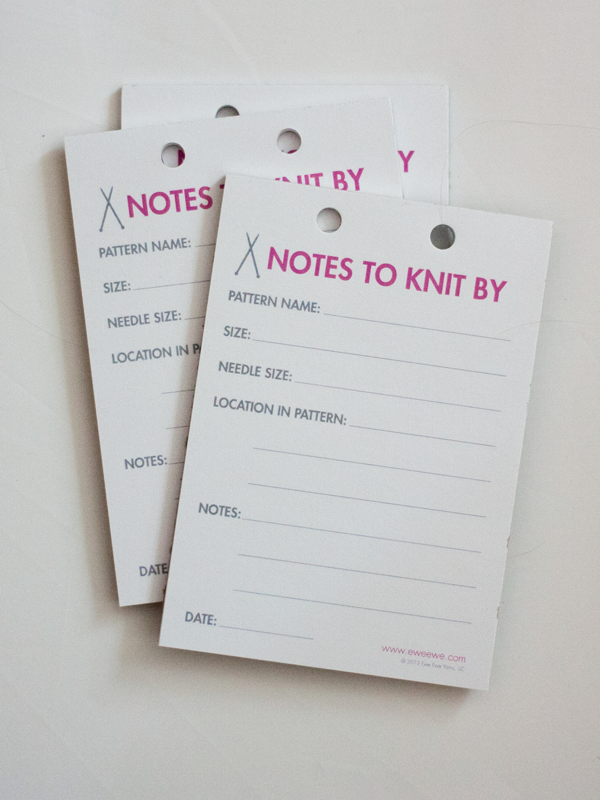 Notes to knit by – never lose your place in your knitting again! Read more >